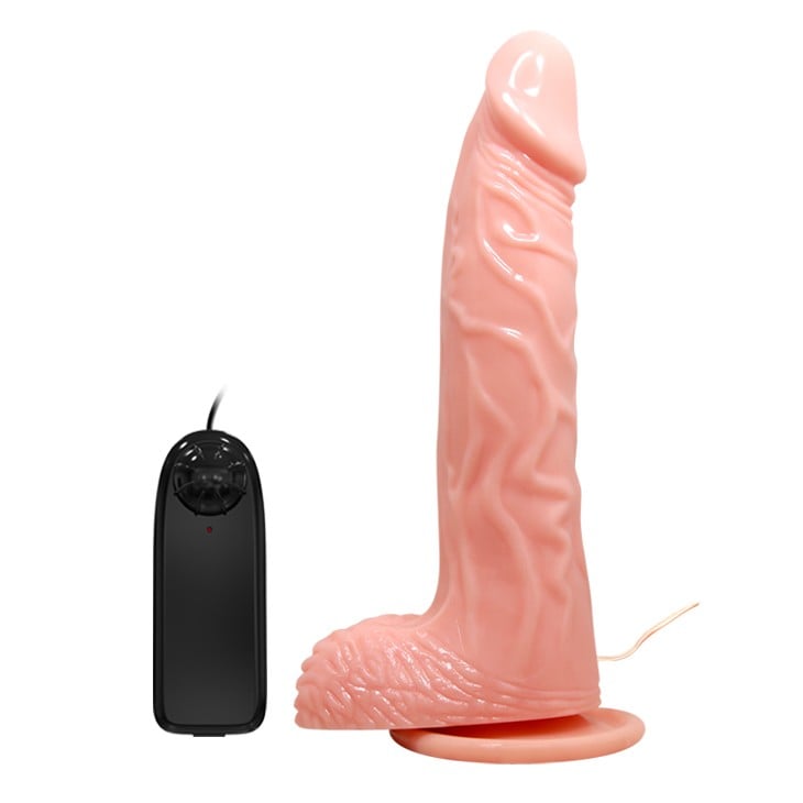 20,5 cm titreşimli vantuzlu realistik dildo Rota yan görünüm Moonette