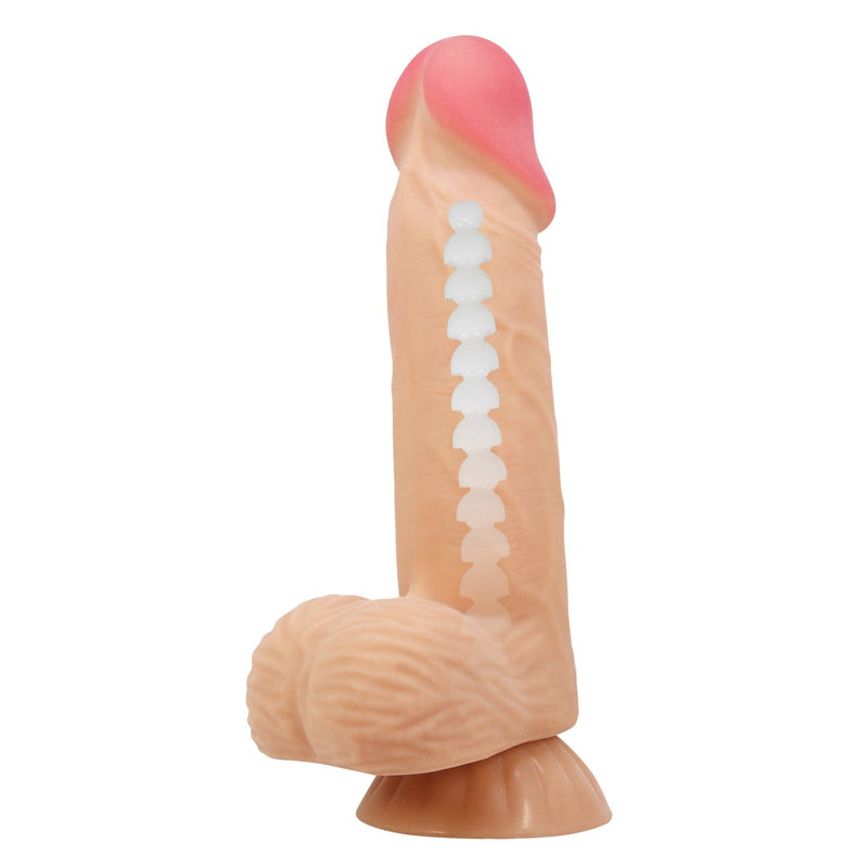 20,6 cm dildo Lisle yan görünüm kıkırdak yapılı Moonette