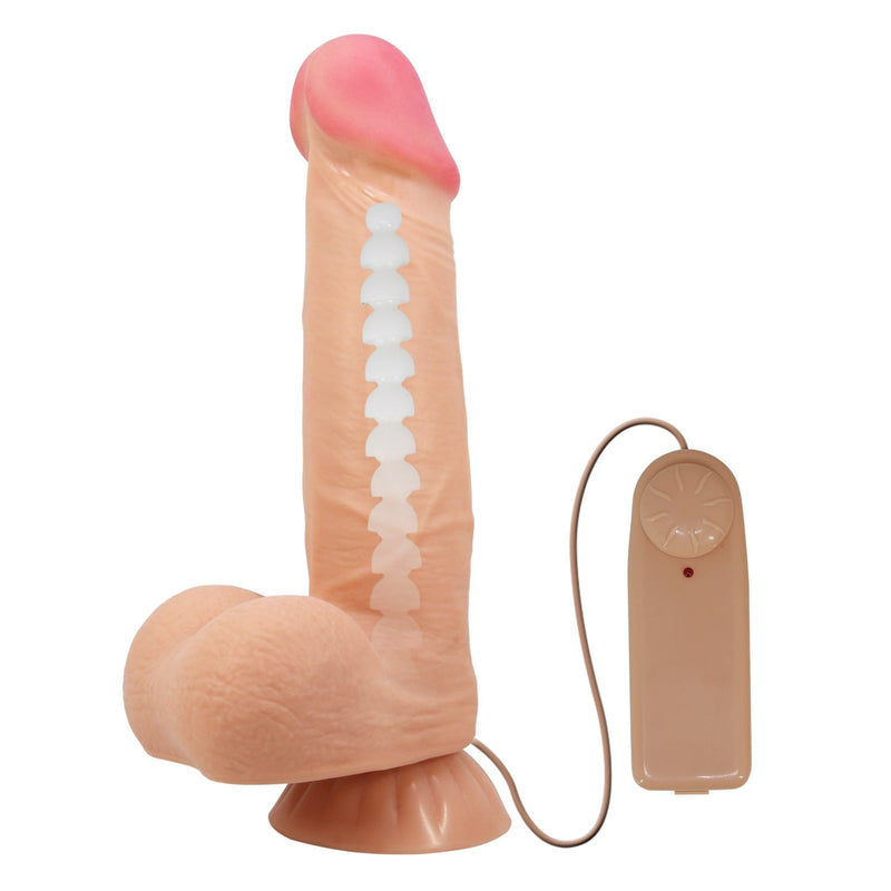 21,8 cm titreşimli dildo Cass yan görünüm kıkırdak Moonette