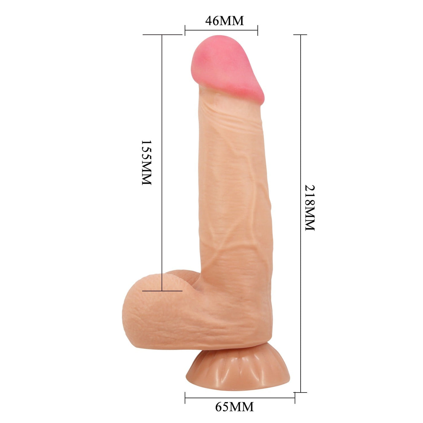 21,8 cm titreşimli dildo Cass farklı açı Moonette