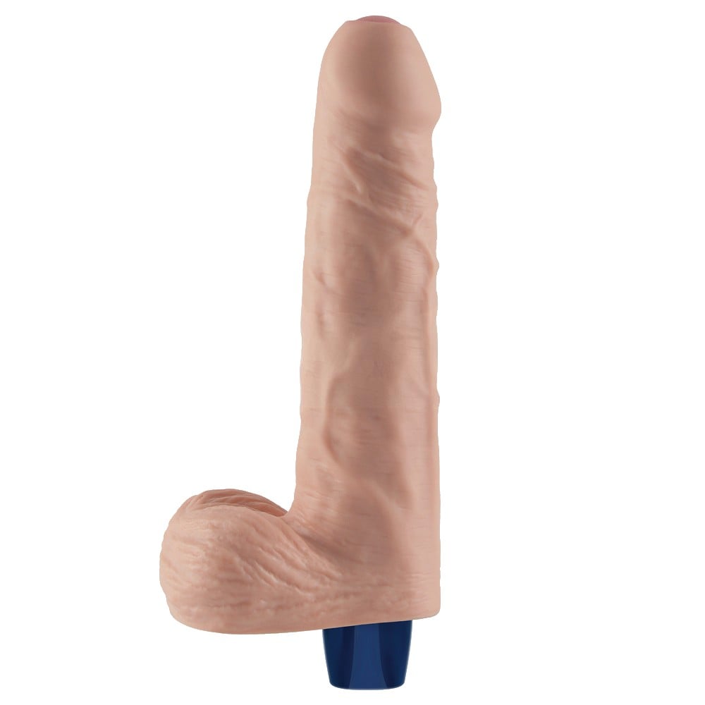 22.6 cm titreşimli şarjlı ten dildo farklı açı Moonette