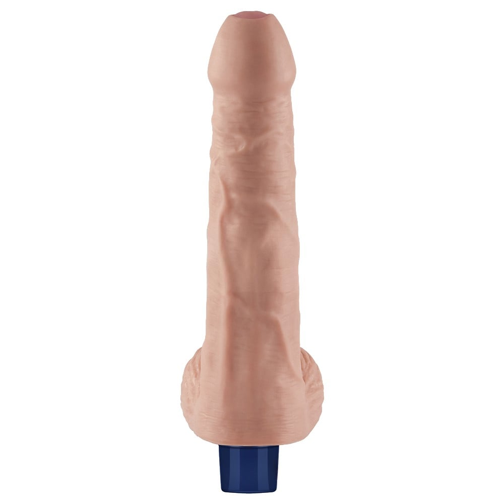 22.6 cm titreşimli şarjlı ten dildo ambalaj görünümü Moonette