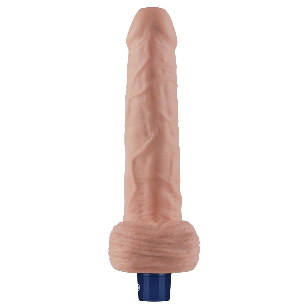 22.6 cm titreşimli şarjlı ten dildo üst görünüm Moonette