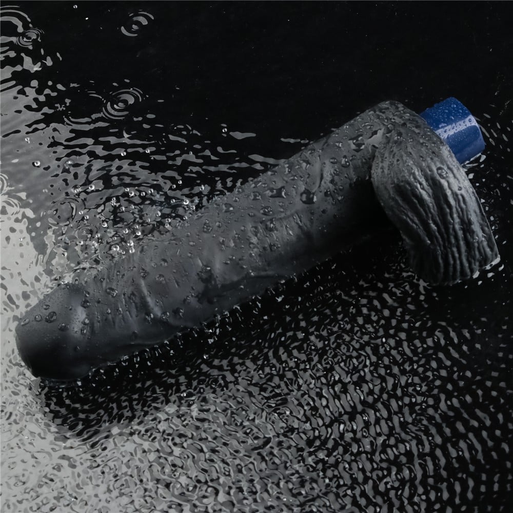 22.6 cm titreşimli şarjlı dildo tam görünüm Moonette
