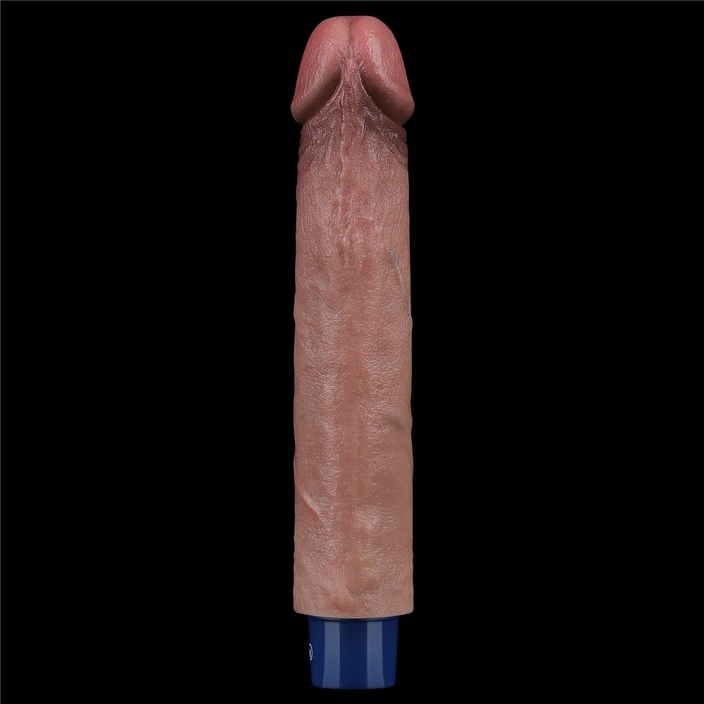 22.8 cm titreşimli şarjlı dildo üst görünüm Moonette