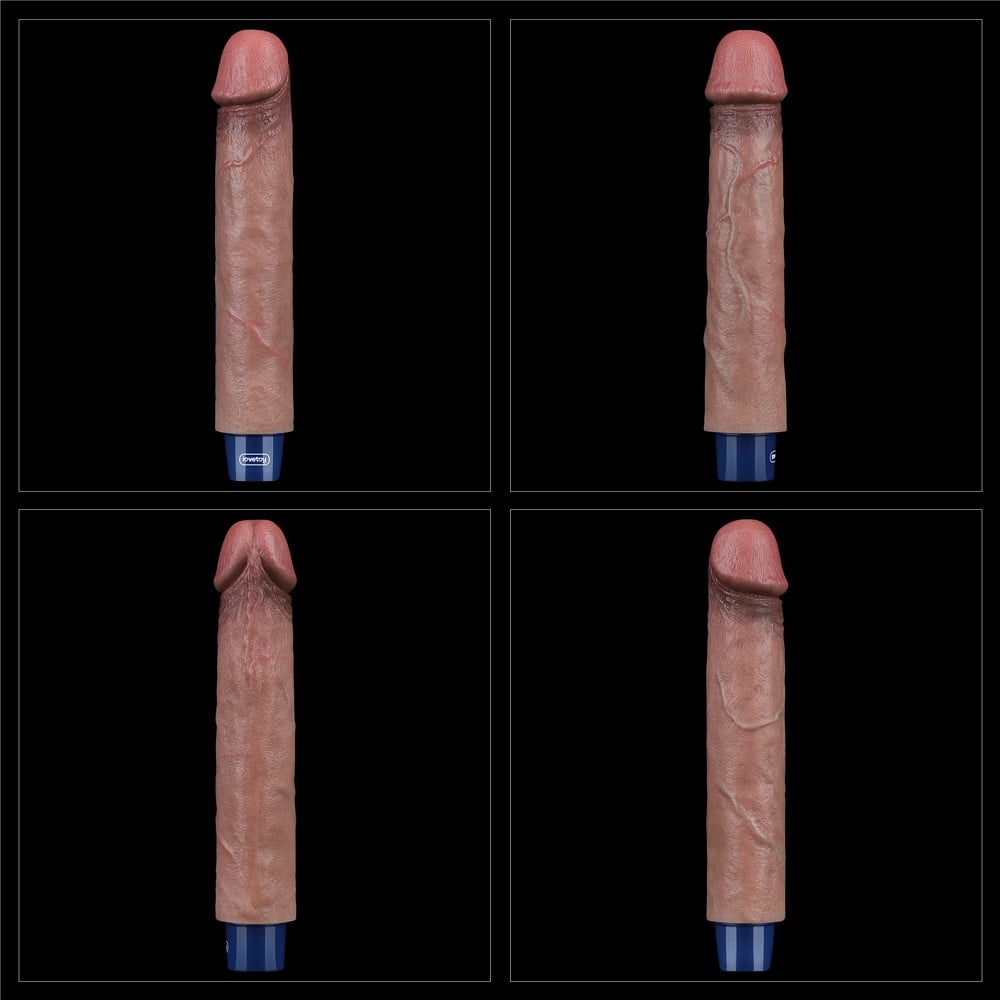 22.8 cm titreşimli şarjlı dildo ön plan Moonette