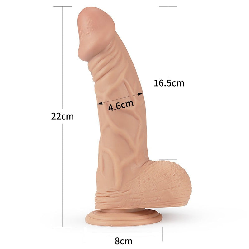 22 cm vantuzlu vajina yan görünüm Moonette