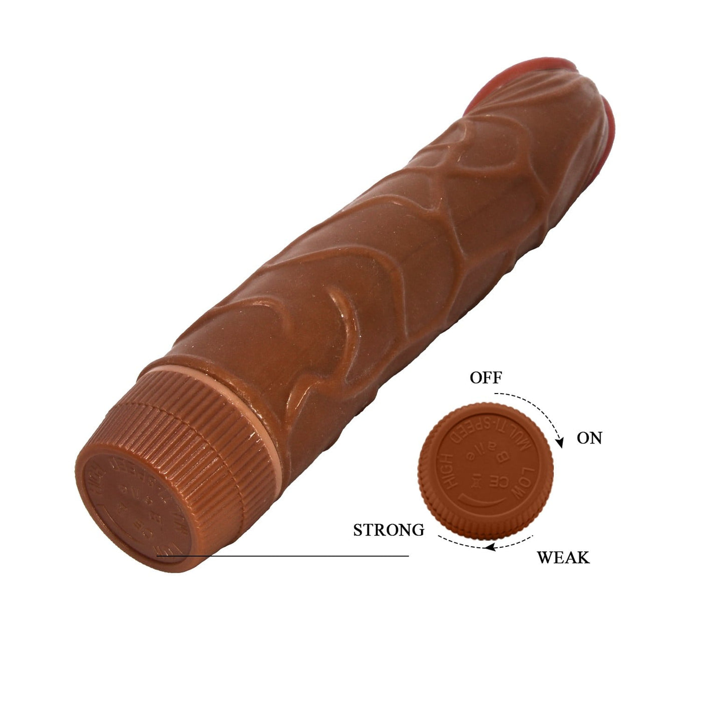 22,5 cm titreşimli dildo farklı açı Moonette