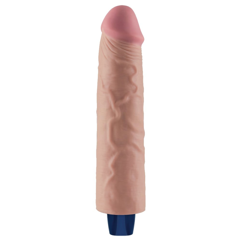 23.7 cm titreşimli şarjlı ten dildo farklı açı Moonette