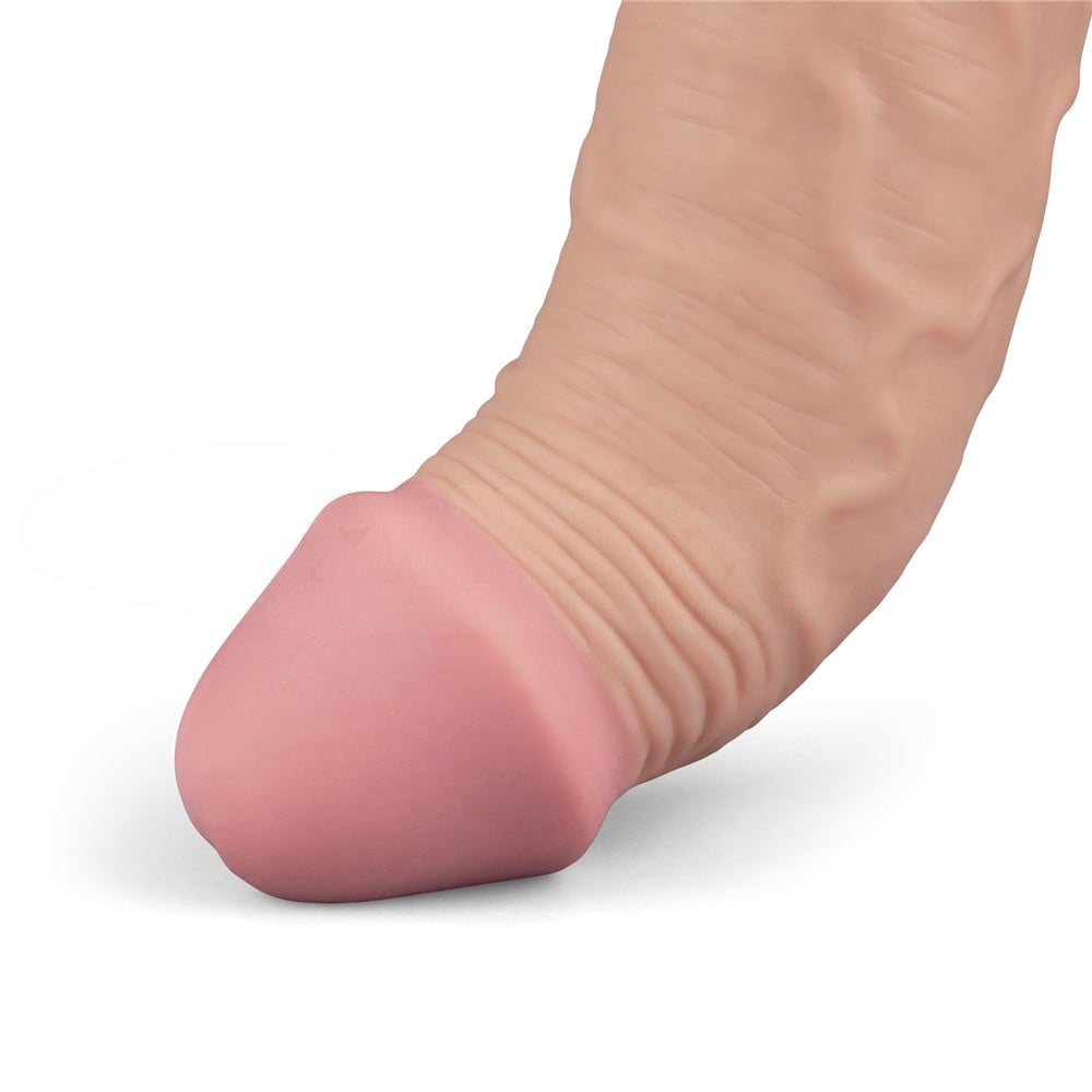 23.7 cm titreşimli şarjlı ten dildo iç detay Moonette