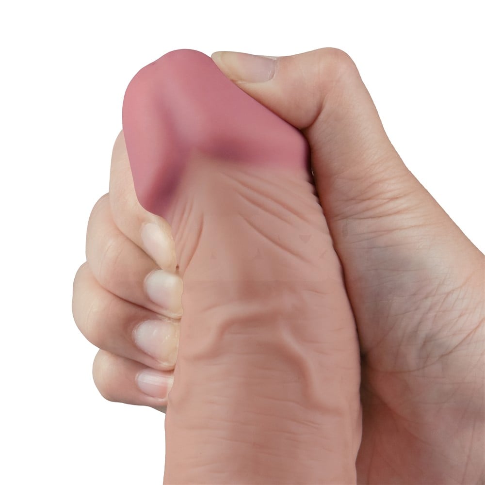 23.7 cm titreşimli şarjlı ten dildo kombin görseli Moonette