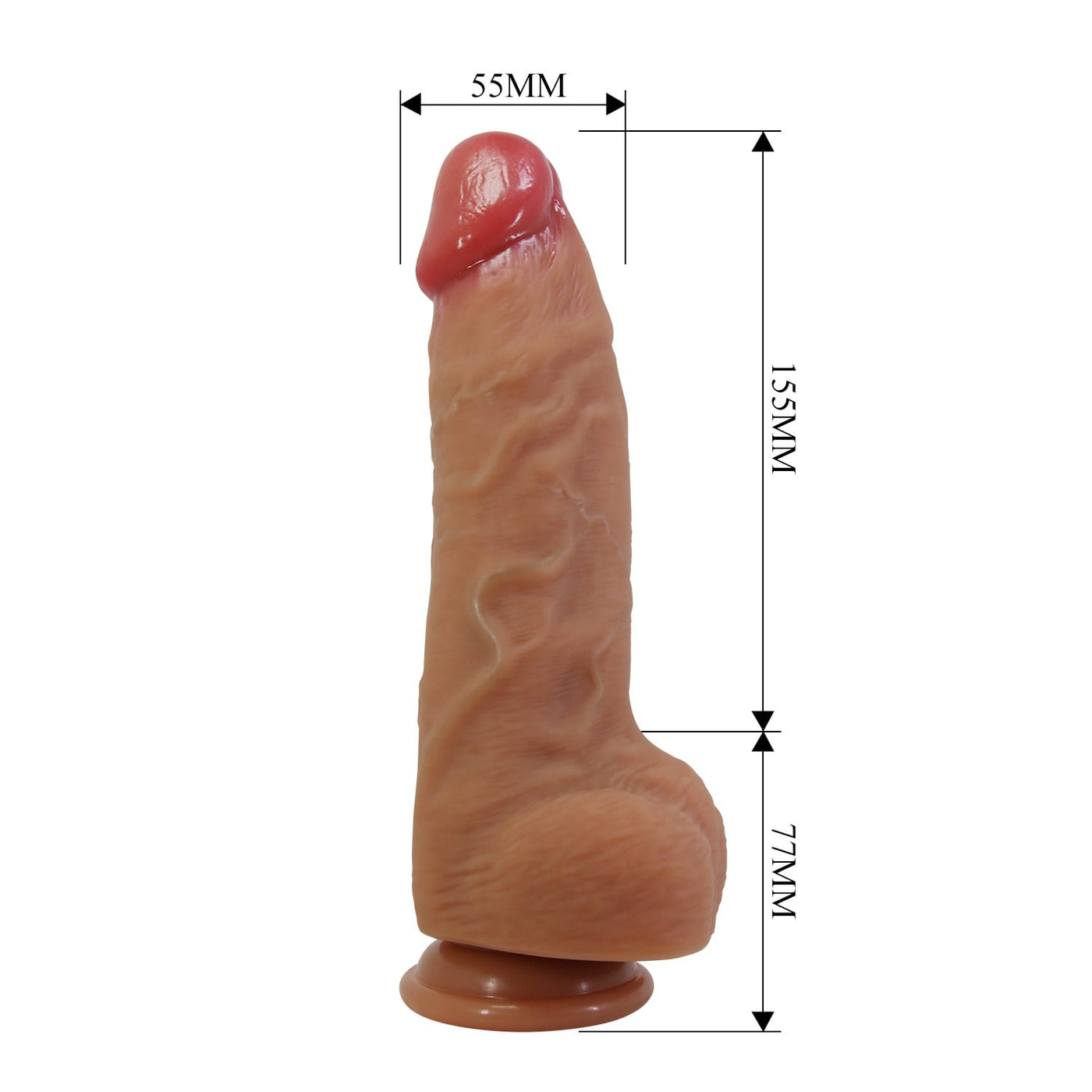 23,2 cm silikon dildo Najm ambalaj görünümü süper Moonette