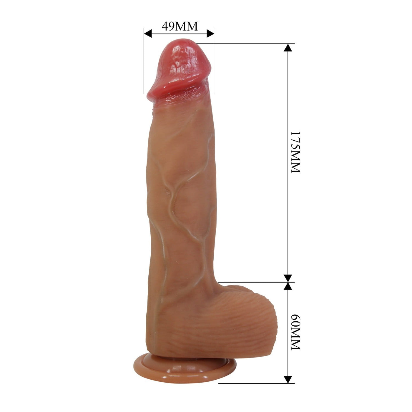 23,5 cm silikon dildo Orton ambalaj görünümü Moonette