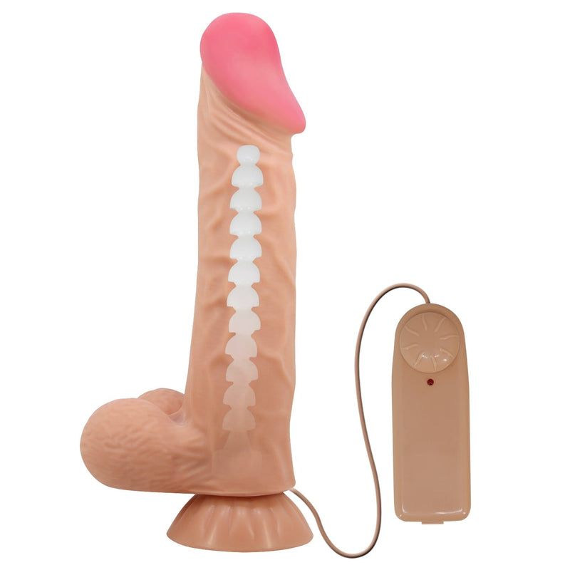 24 cm titreşimli dildo Sadik yan görünüm kıkırdak Moonette
