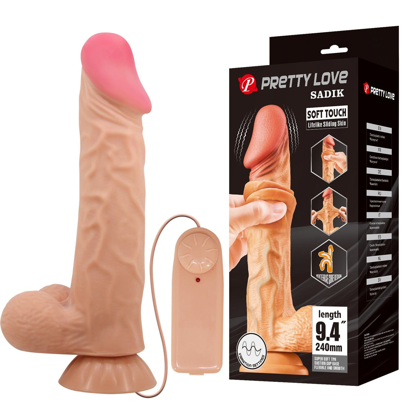 24 cm titreşimli dildo Sadik Moonette
