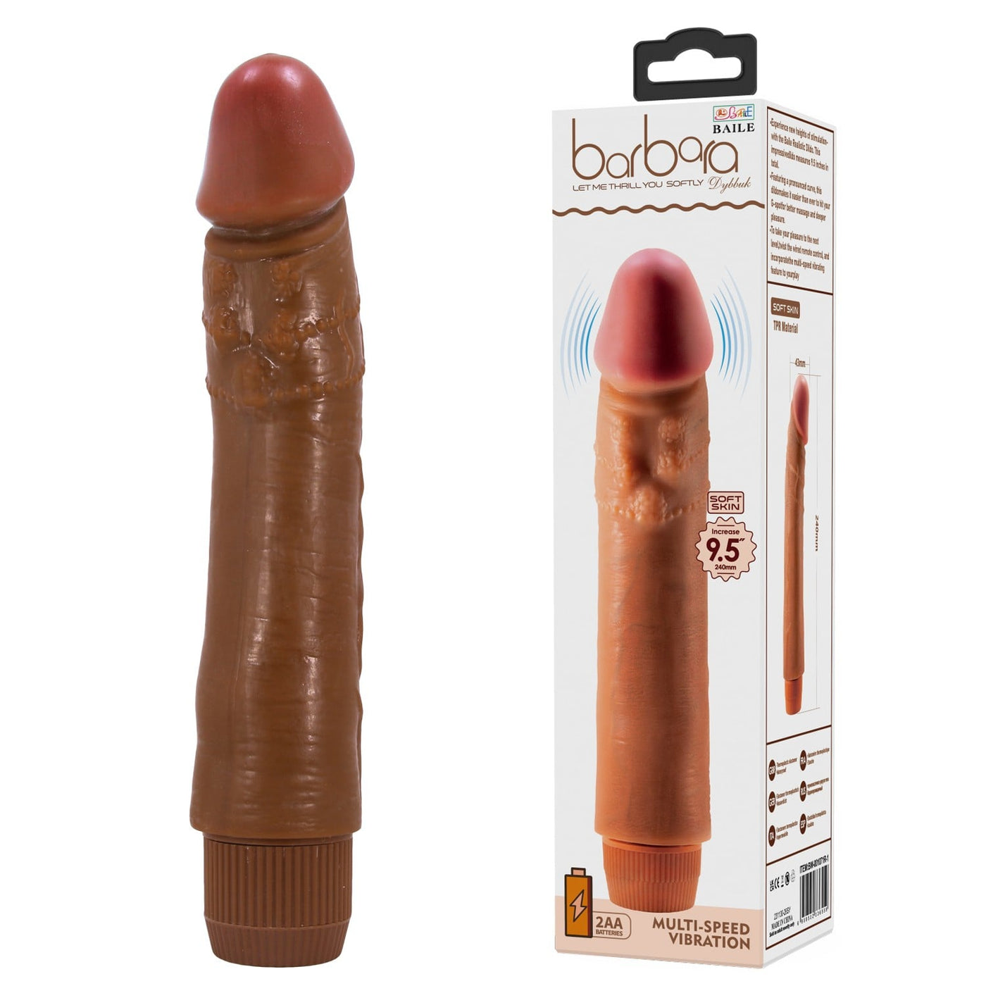 24 cm titreşimli dildo Moonette
