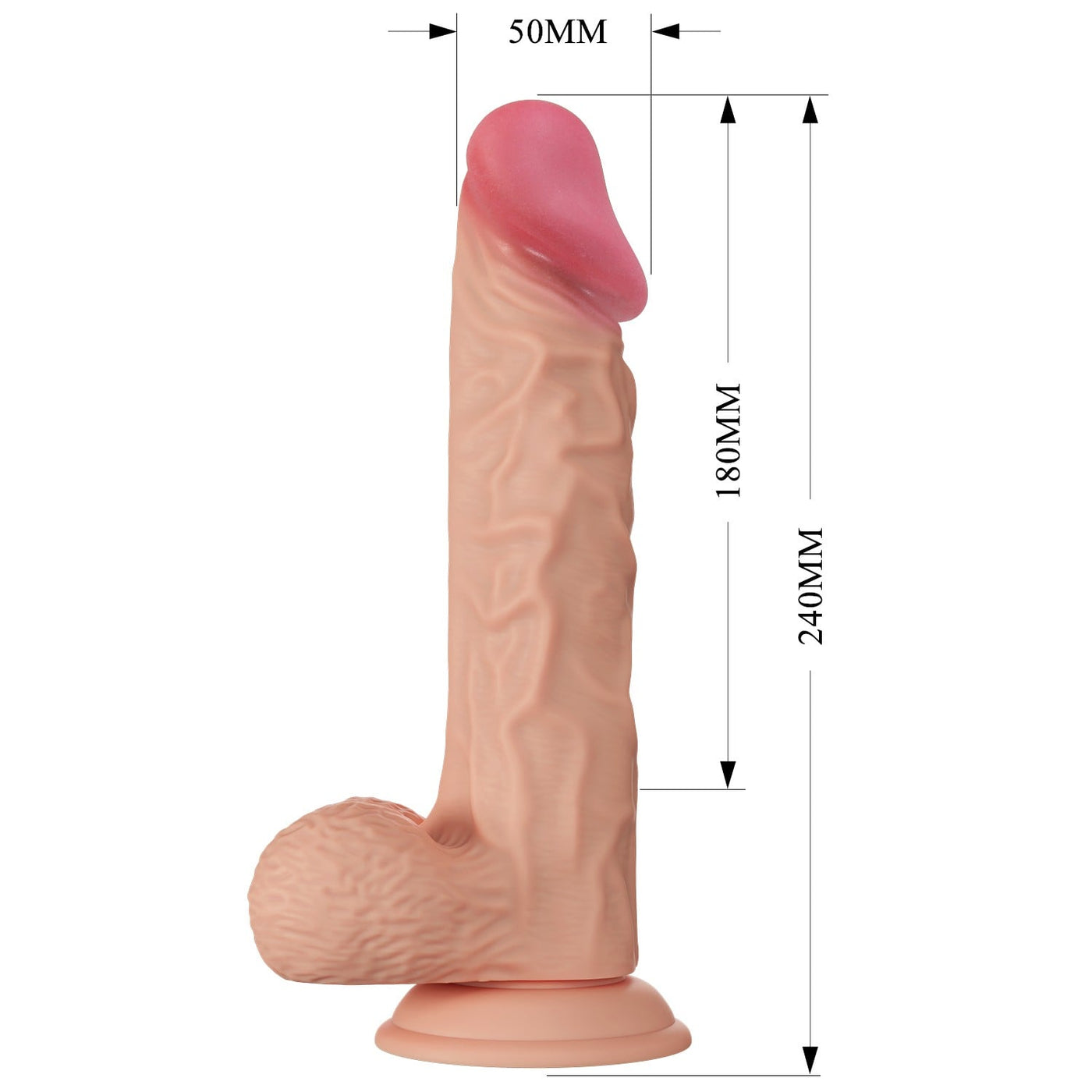 24 cm titreşimli vantuzlu dildo Buraq set içeriği Moonette
