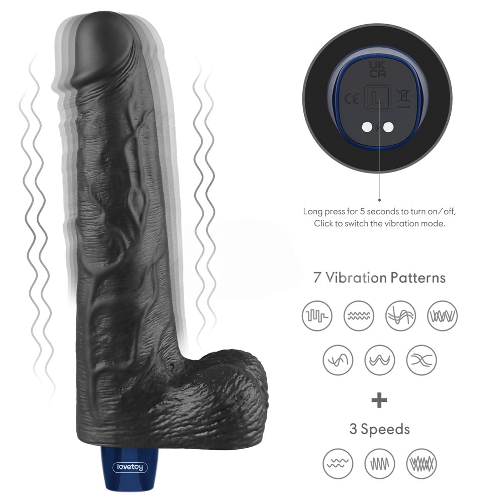 25.3 cm titreşimli şarjlı dildo detay çekim Moonette