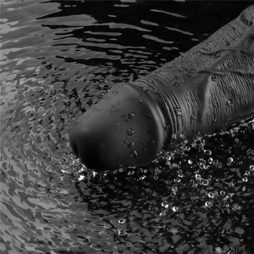 25.3 cm titreşimli şarjlı dildo stil çekimi Moonette