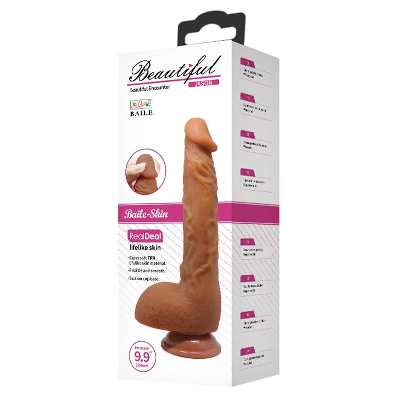 25,2 cm vantuzlu dildo Jason yan görünüm belden Moonette