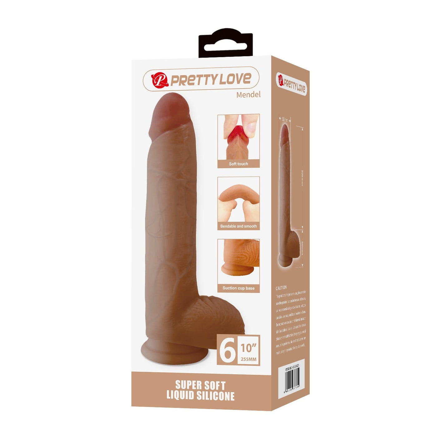 25,5 cm silikon dildo Mendel üst görünüm Moonette