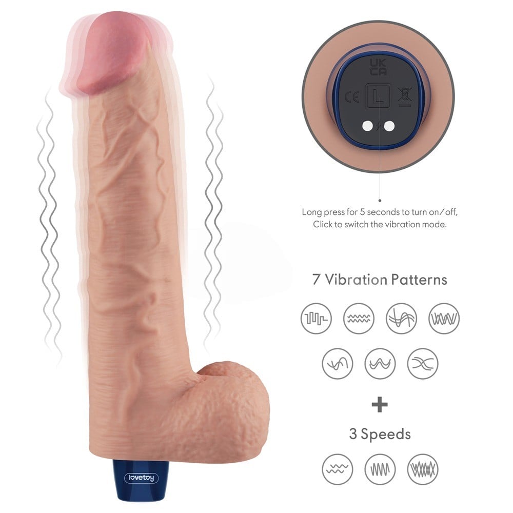 27.2 cm titreşimli şarjlı ten dildo detay çekim Moonette