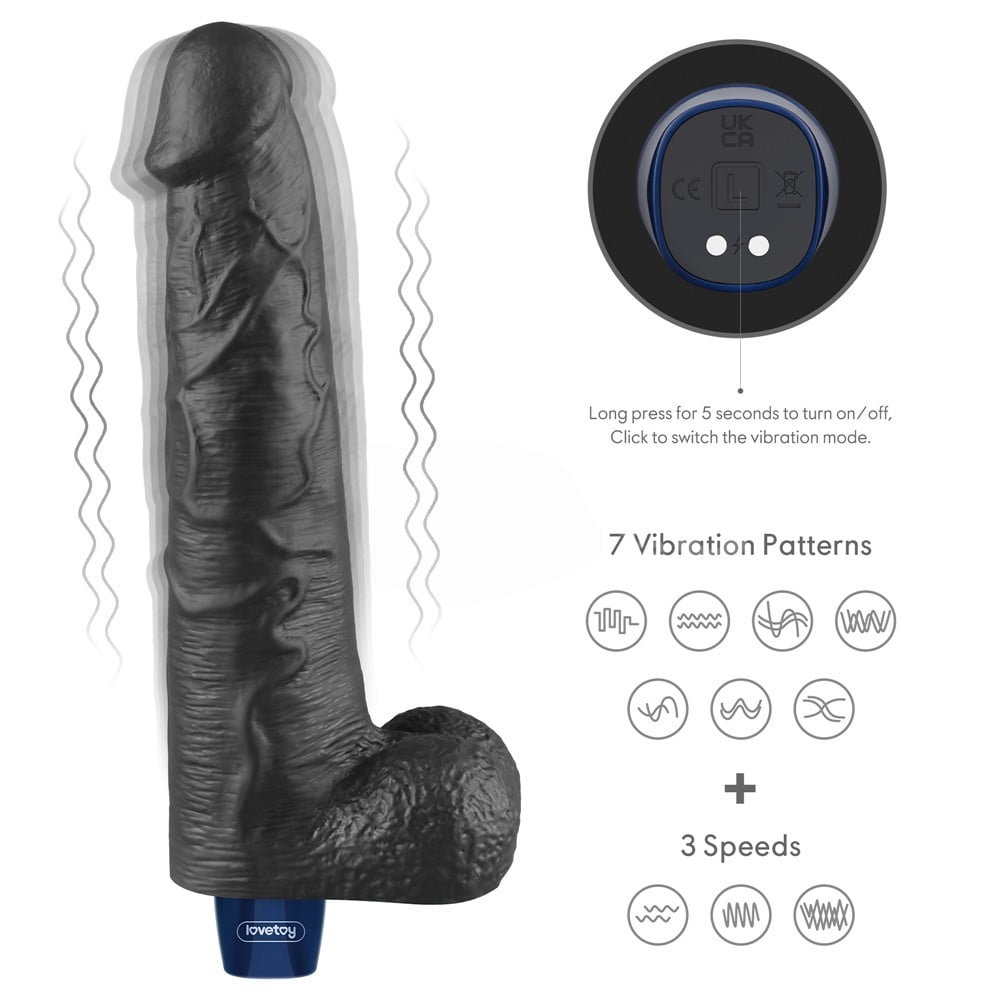 27.2 cm titreşimli şarjlı dildo detay çekim Moonette