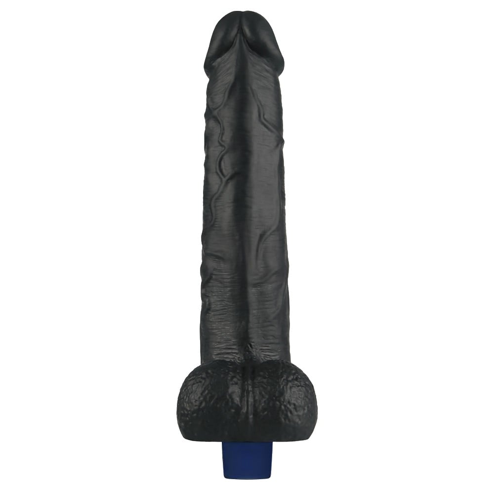 27.2 cm titreşimli şarjlı dildo üst görünüm Moonette