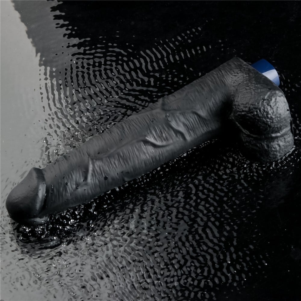 27.2 cm titreşimli şarjlı dildo tam görünüm Moonette
