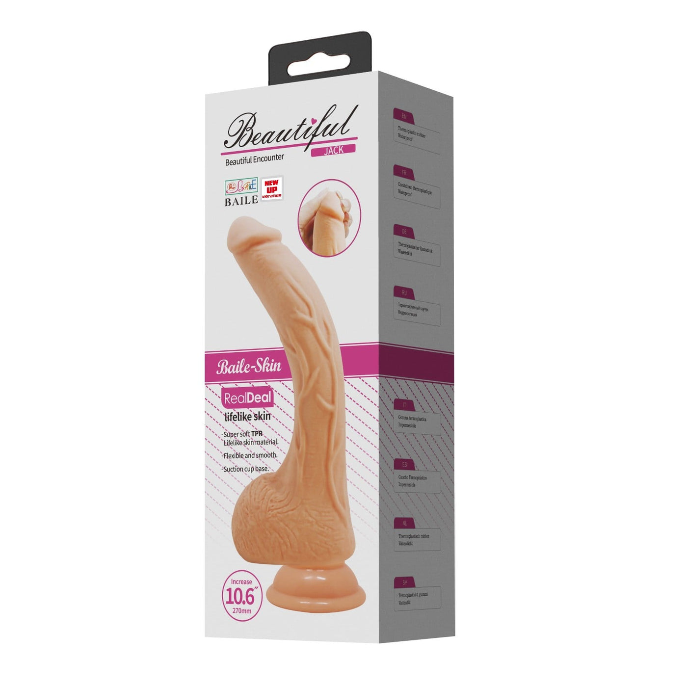 27 cm titreşimli dildo Jack alt görünüm Moonette