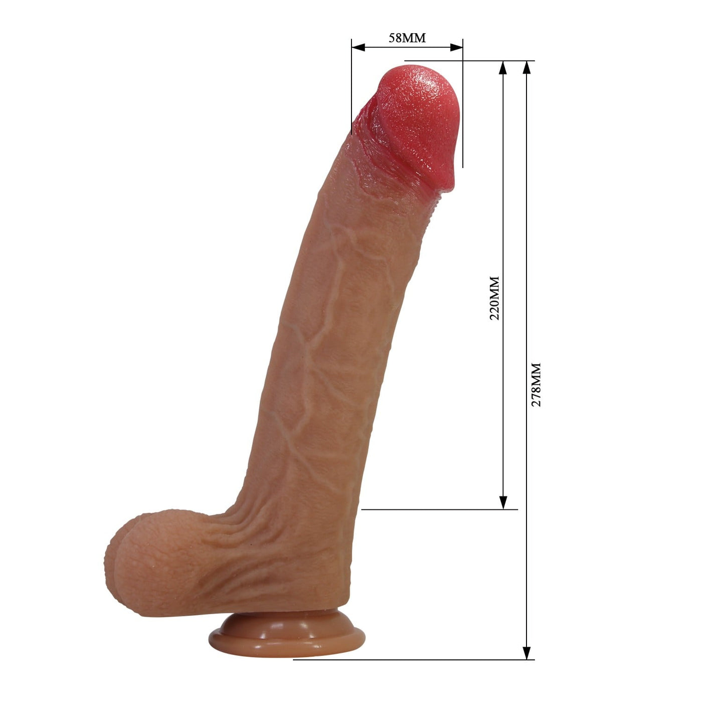 27,8 cm vantuzlu dildo Orson ambalaj görünümü Moonette