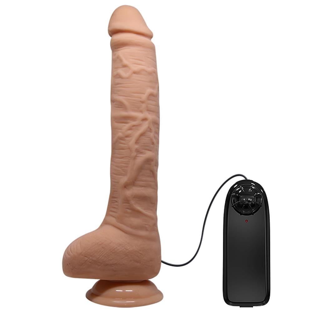 28 cm titreşimli dildo Dick yan görünüm Moonette