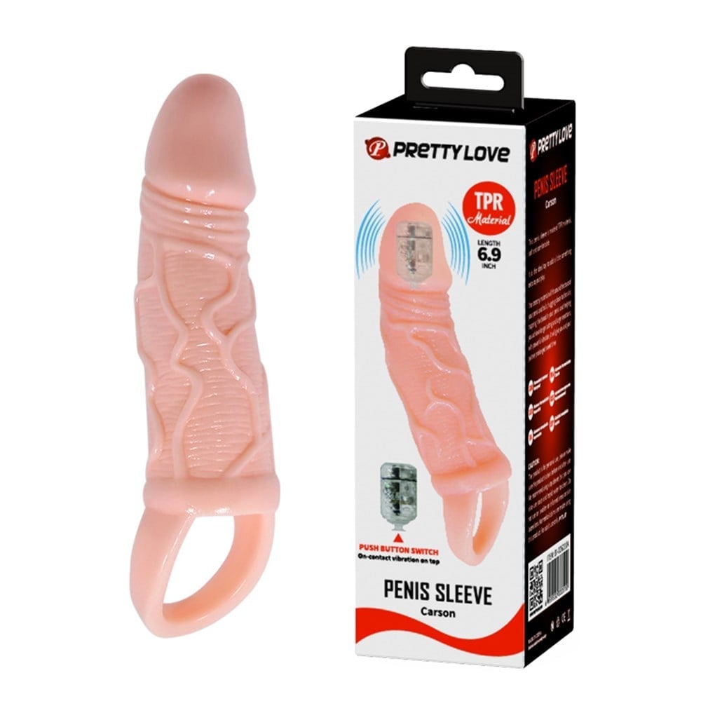 3 cm titreşimli penis kılıfı Moonette