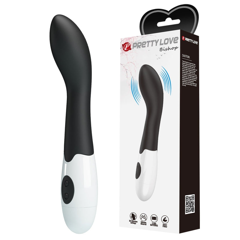 30 Fonksiyonlu G Noktası Uyarıcılı Vibratör – Bishop (Siyah)