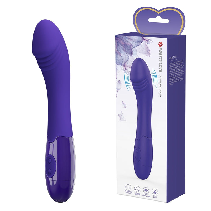 30 Fonksiyonlu USB Şarjlı G-Nokta Vibratörü –  Elemental (Mor)