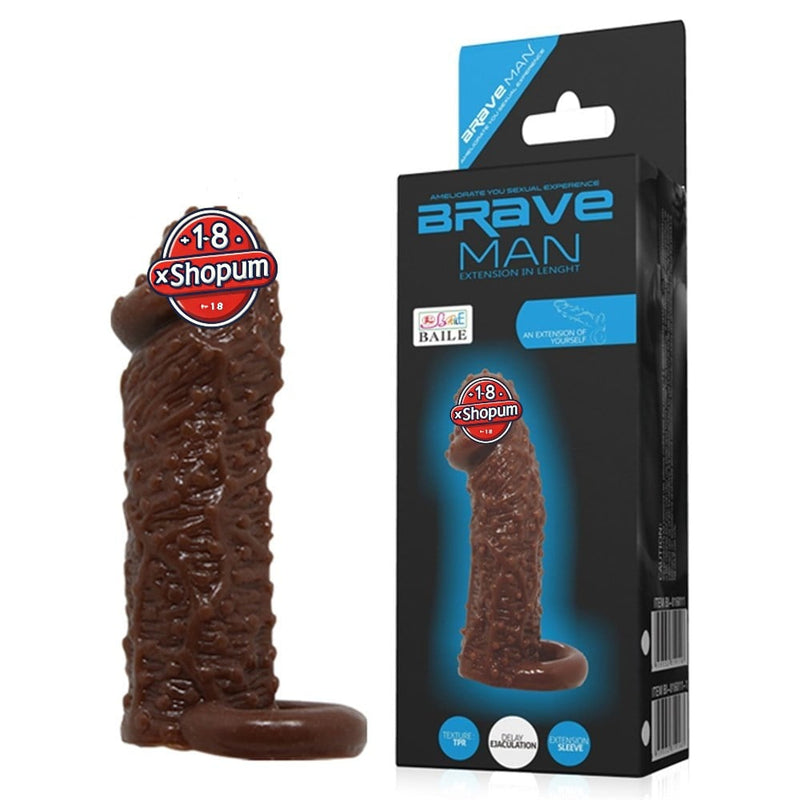 4 cm Uzatmalı Damarlı Penis Kılıfı