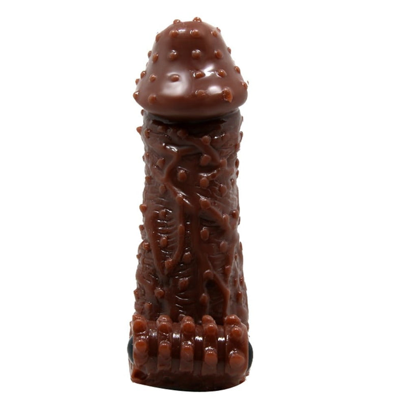 4 cm titreşimli tırtıklı penis kılıfı yan görünüm Moonette