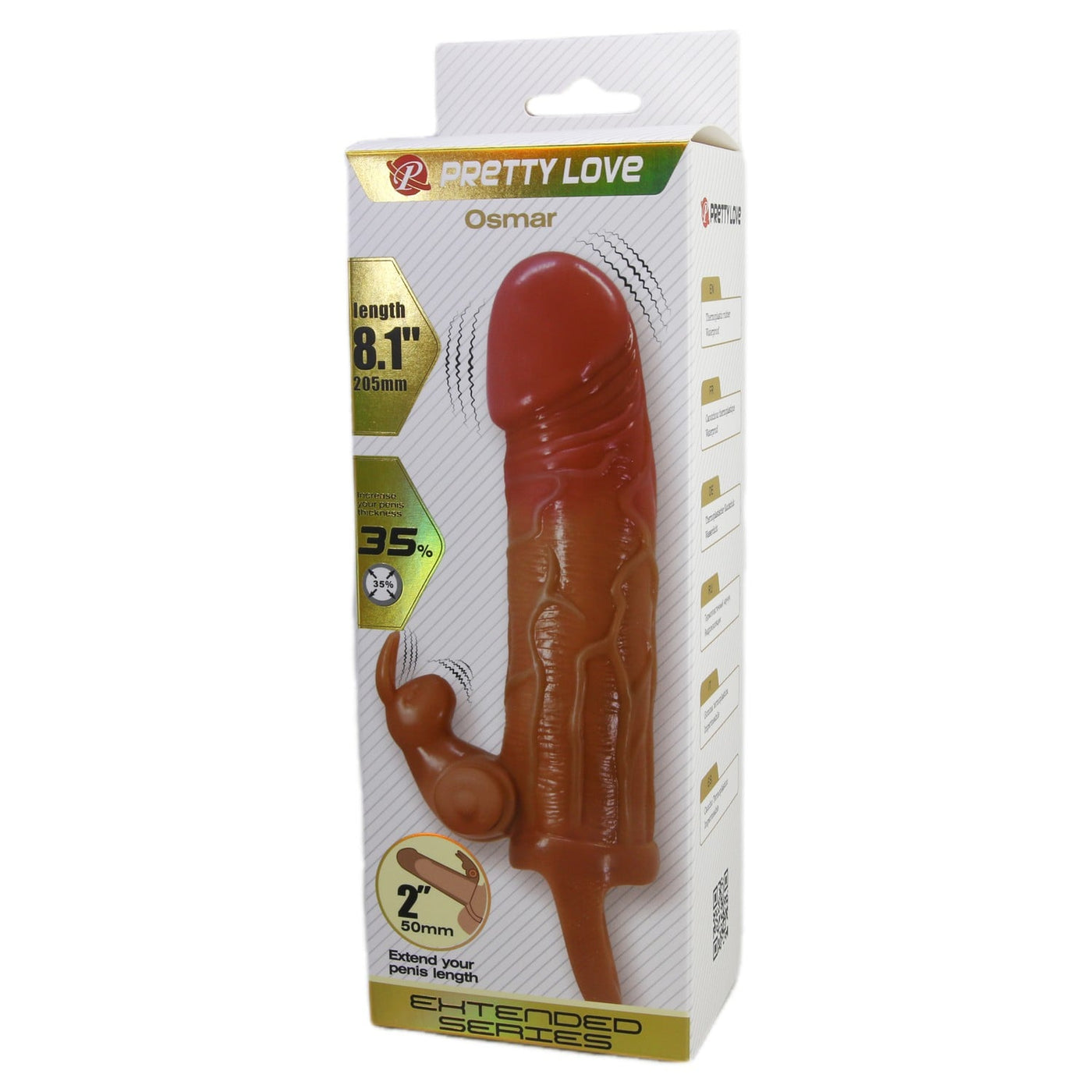 5 cm titreşimli penis kılıfı alt görünüm Moonette