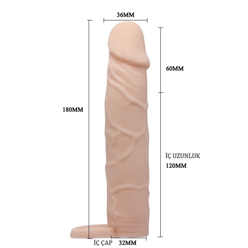 6 cm ten rengi penis kılıfı alt görünüm Moonette