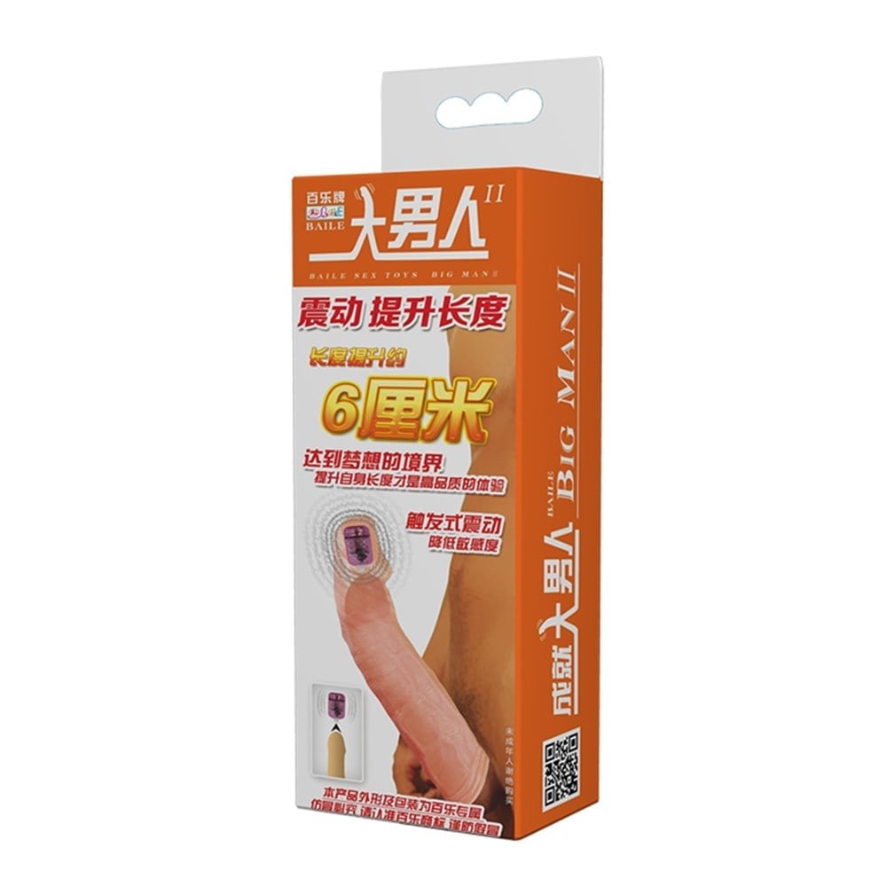 6 cm silikon titreşimli penis kılıfı ambalaj görünümü Moonette