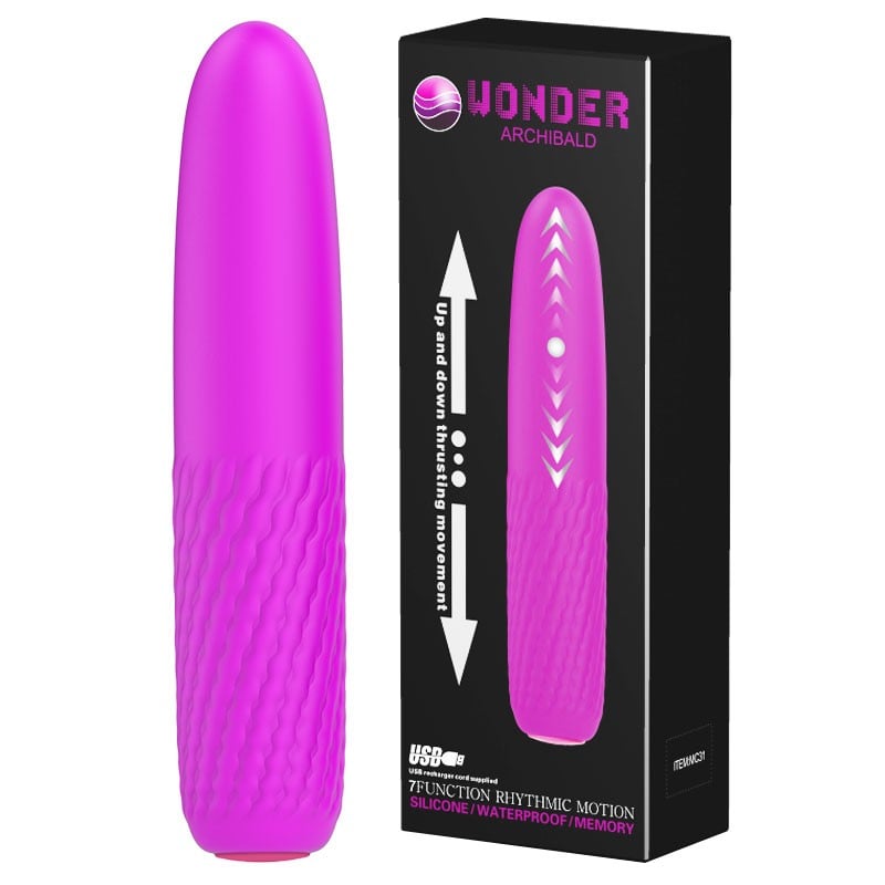 7 Fonksiyonlu Yukarı-Aşağı Hareketli USB Şarjlı Vibratör – Wonder Archibald