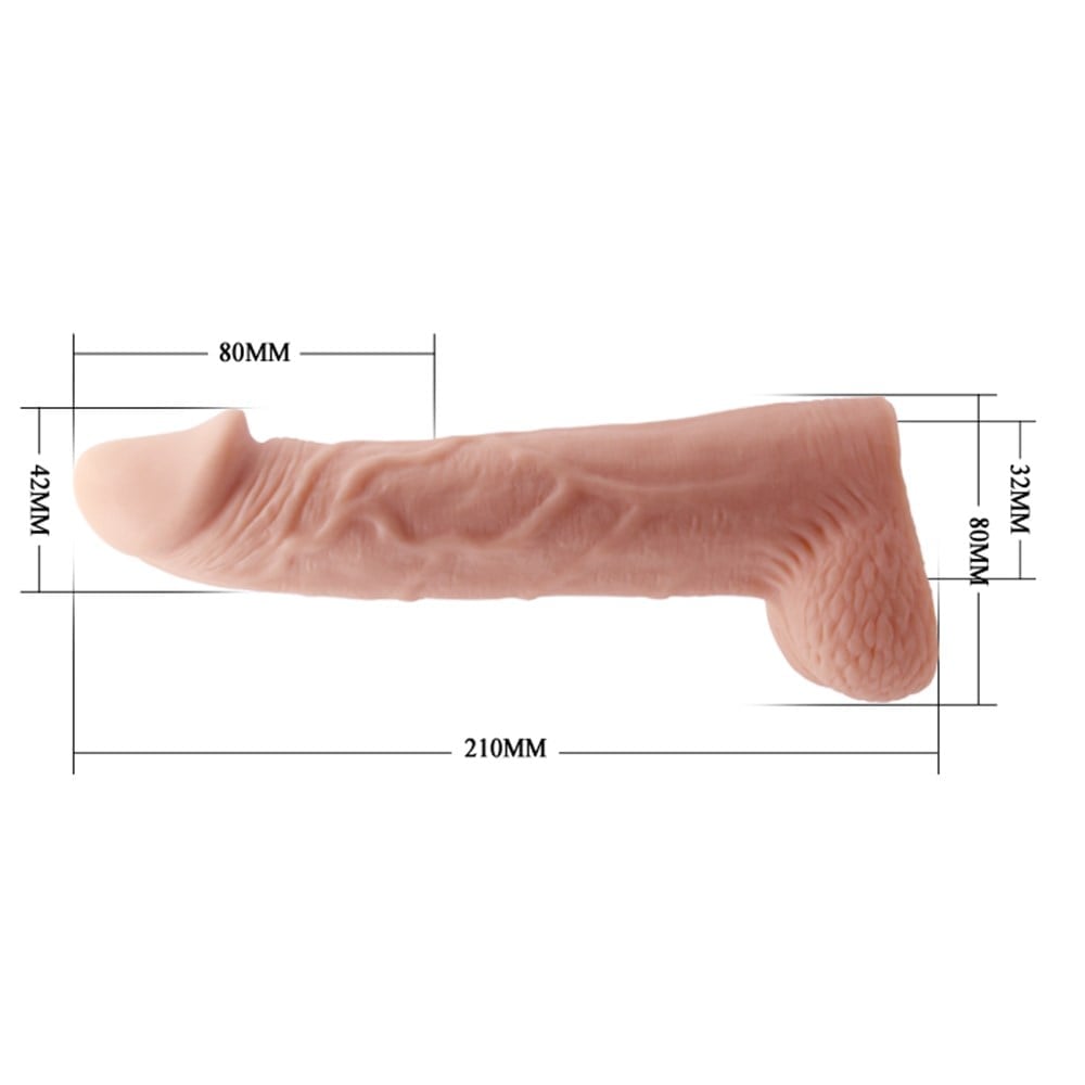 8 cm realistik penis ambalaj görünümü Moonette