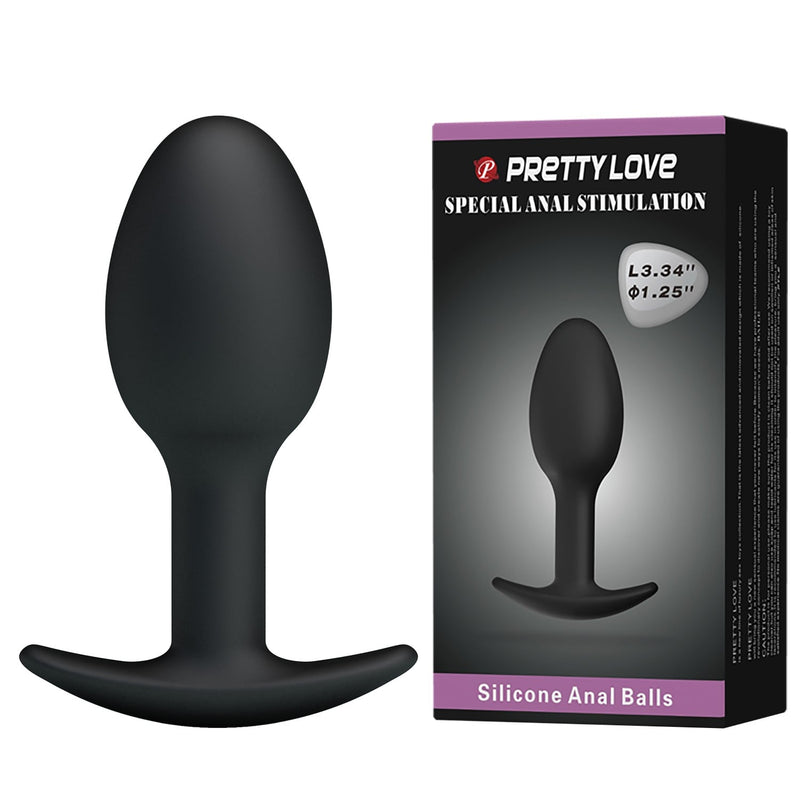 8,4 cm Bilyeli Silikon Anal Plug
