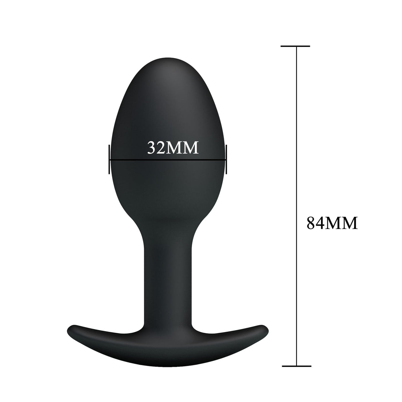 8,4 cm silikon anal plug farklı açı Moonette