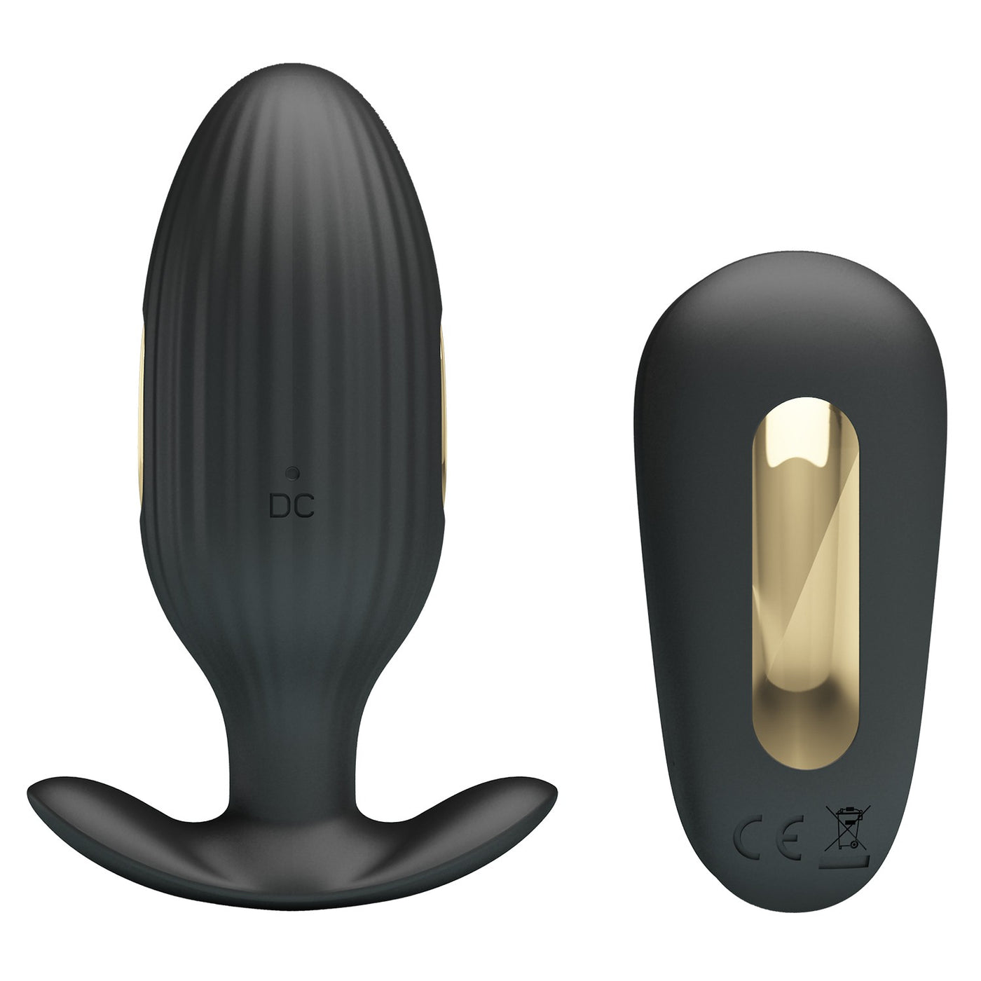 kumandalı şarjlı altın anal plug Kelly detay çekim Moonette
