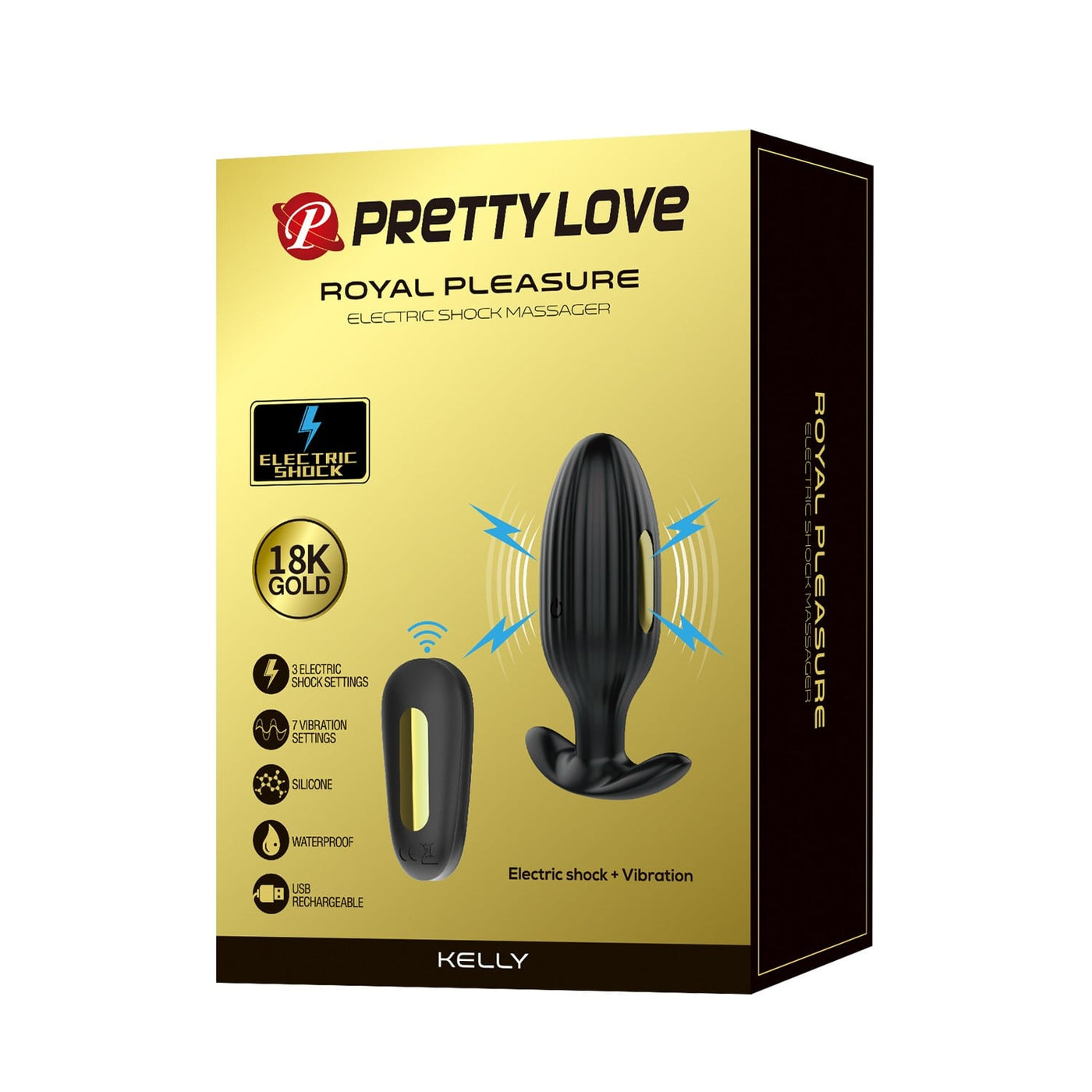 kumandalı şarjlı altın anal plug Kelly set içeriği Moonette