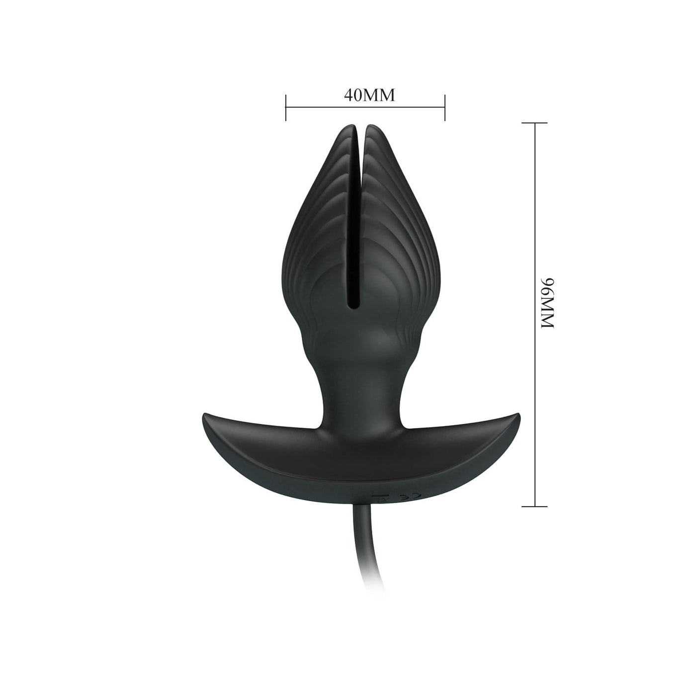 9,6 cm silikon titreşimli şarjlı anal plug ambalaj görünümü Moonette