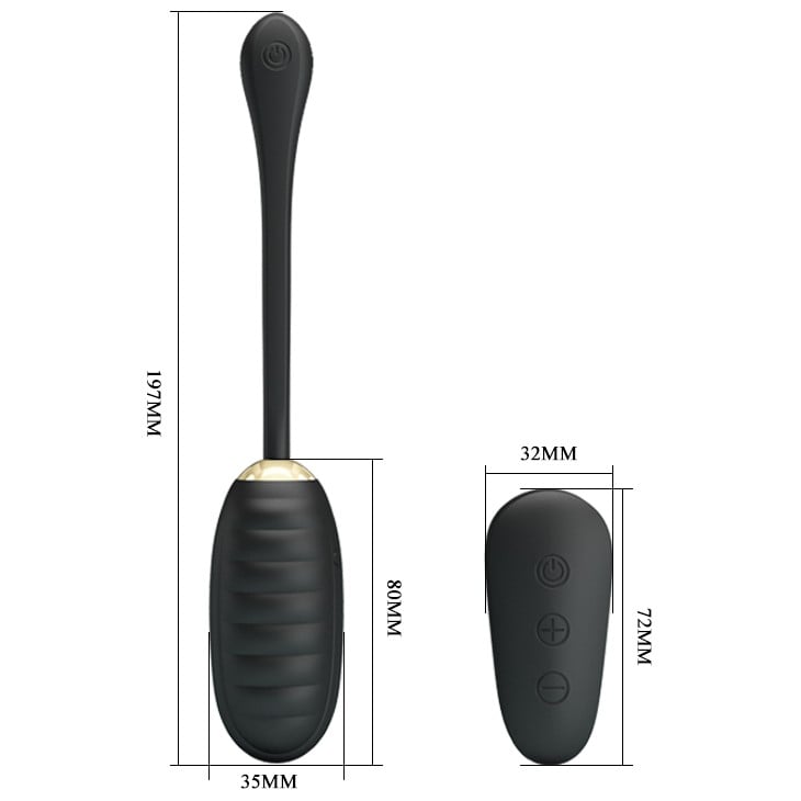kumandalı şarjlı altın kegel topu Doreen üst görünüm Moonette