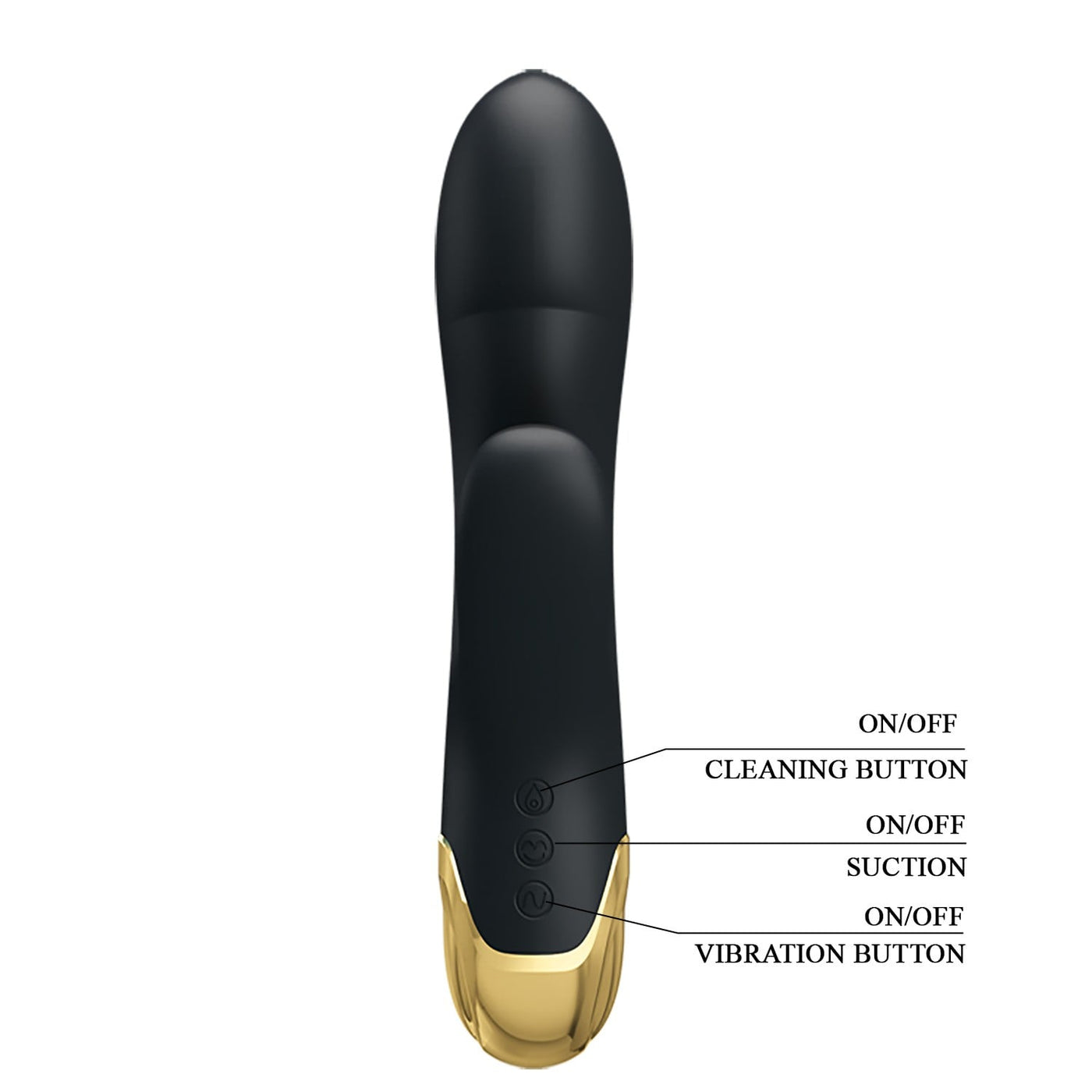 şarjlı usb altın vibratör Naughty Play detay çekim Moonette