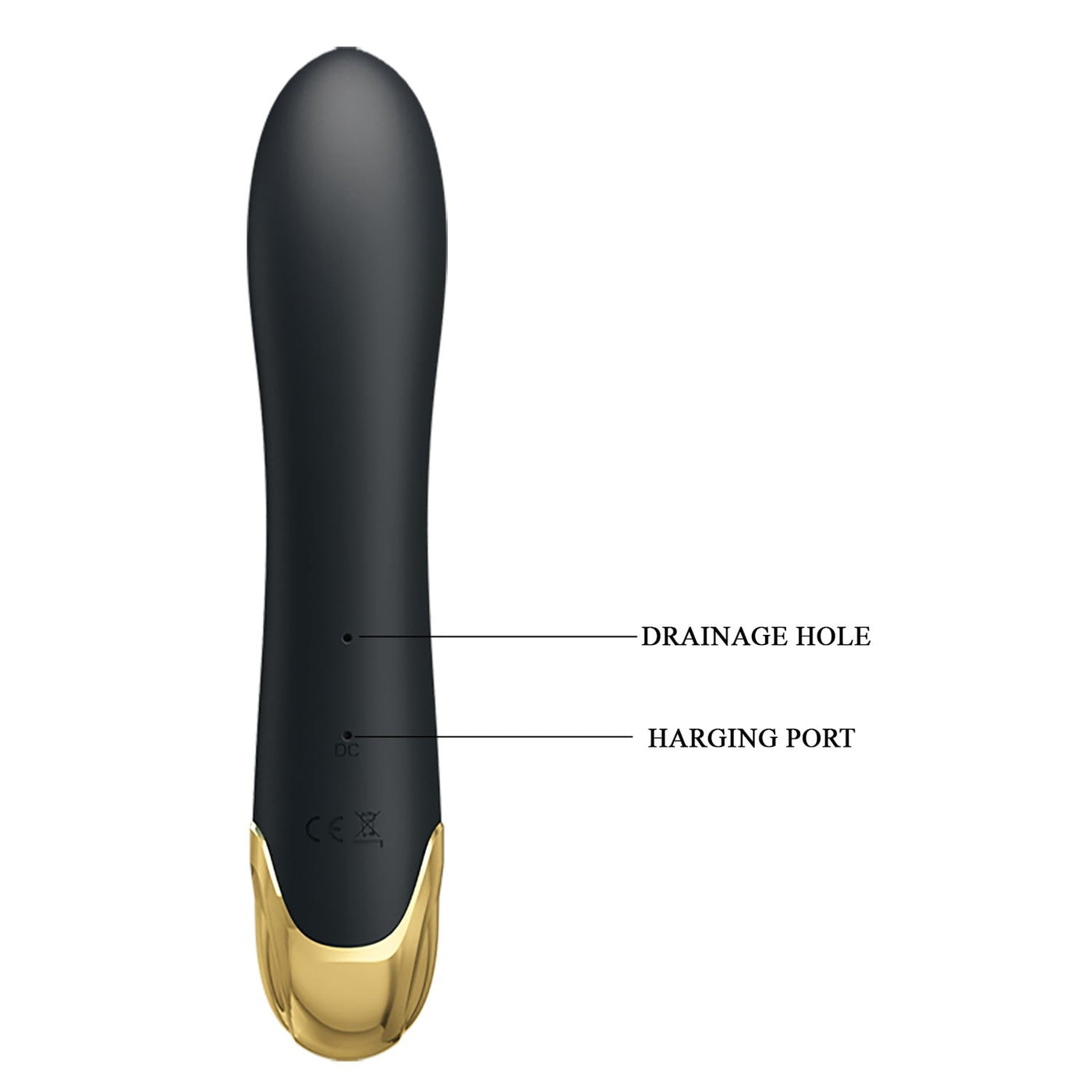 şarjlı usb altın vibratör Naughty Play yakın plan Moonette